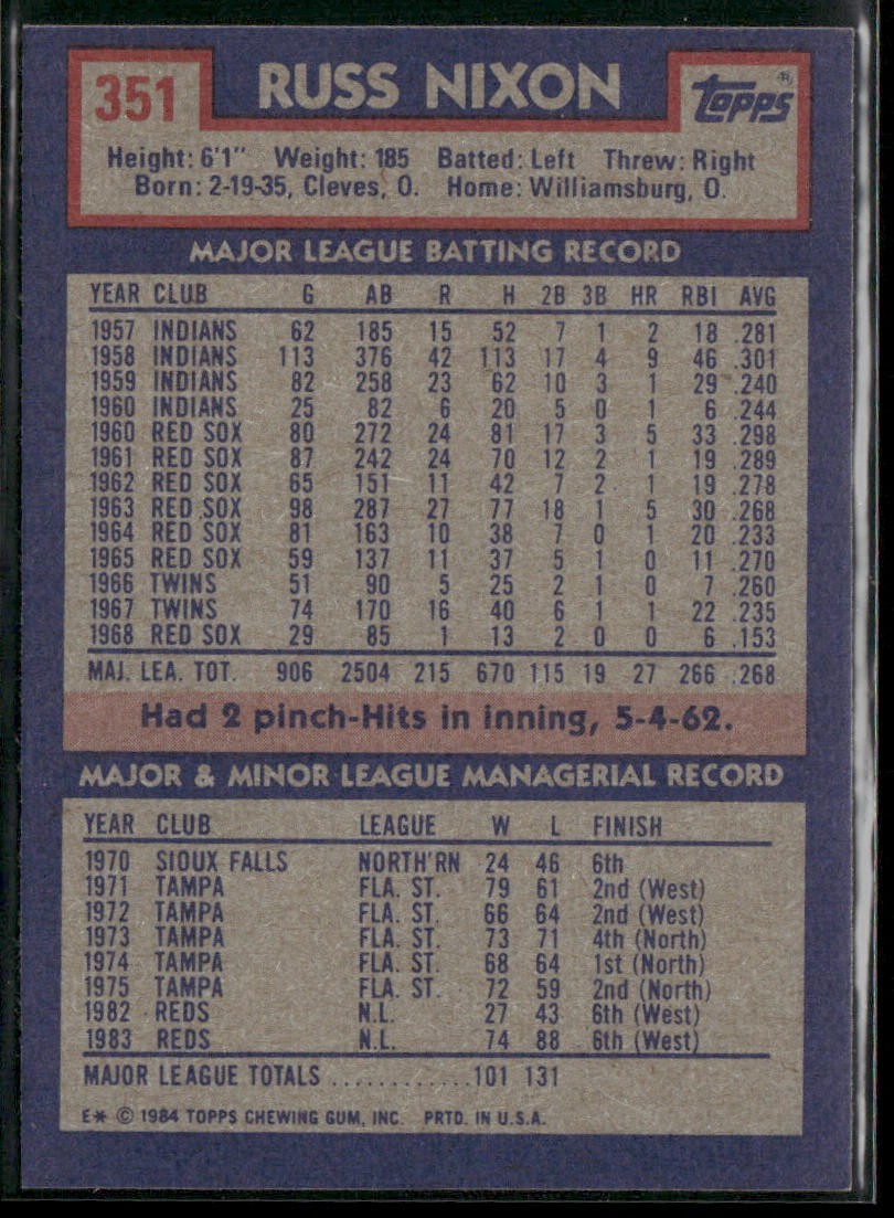 Manger Lot Bundle 10 Different Baseball Cards M005 back