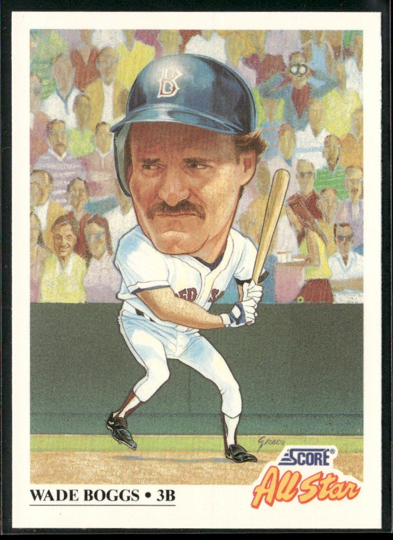 Wade Boggs Player Lot Bundle 10 Different Baseball Cards WB001 Red Sox front