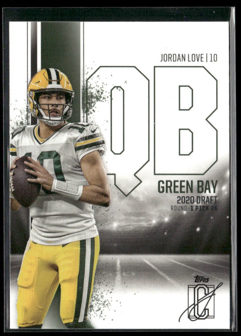 Jordan Love Player Lot Bundle 10 Different Football Cards JL001 Packers back