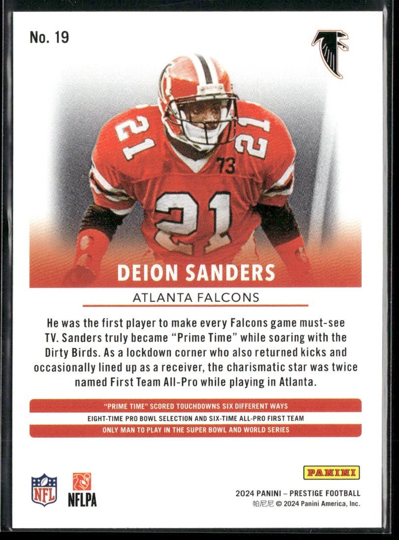 Deion Sanders Player Lot Bundle 10 Different Football Cards DS001 Falcons 49ers back
