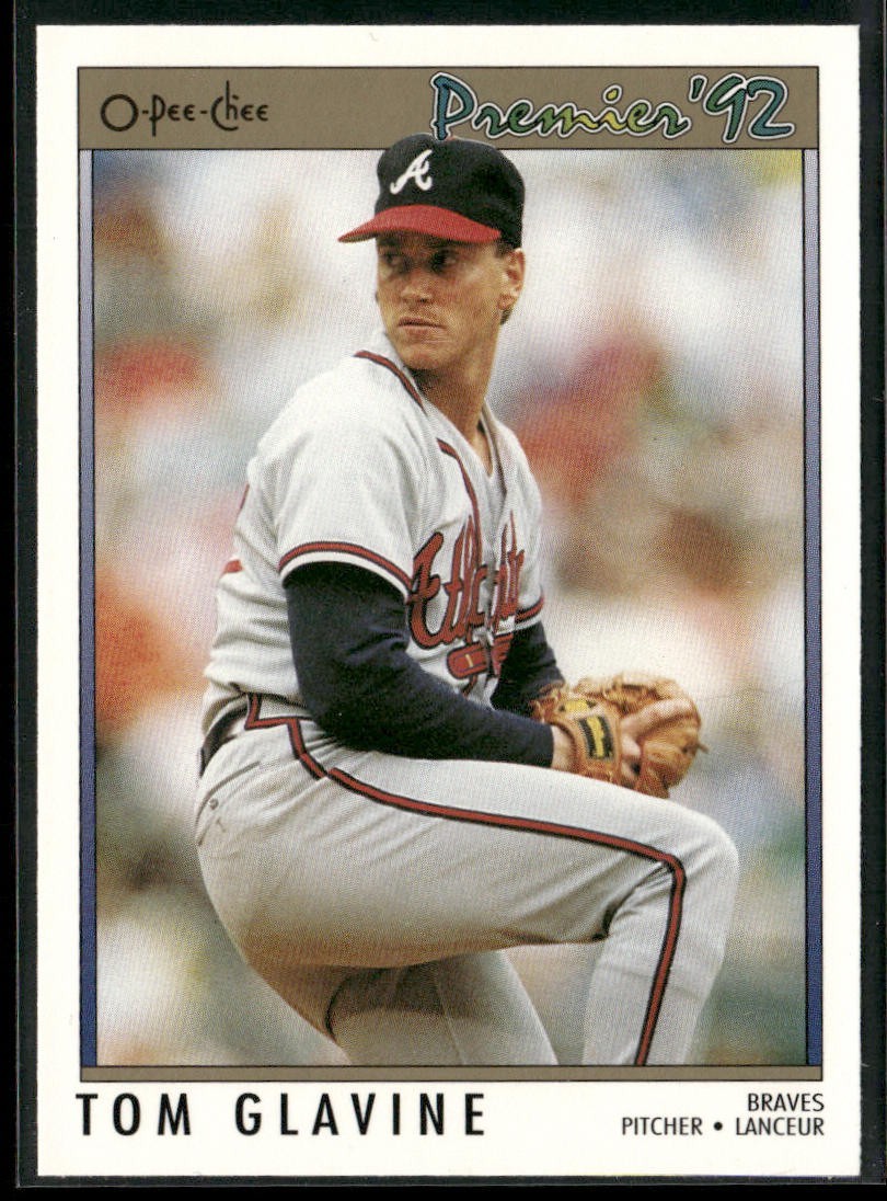 Tom Glavine Lot Bundle 10 Different Baseball Cards TG001 Braves back
