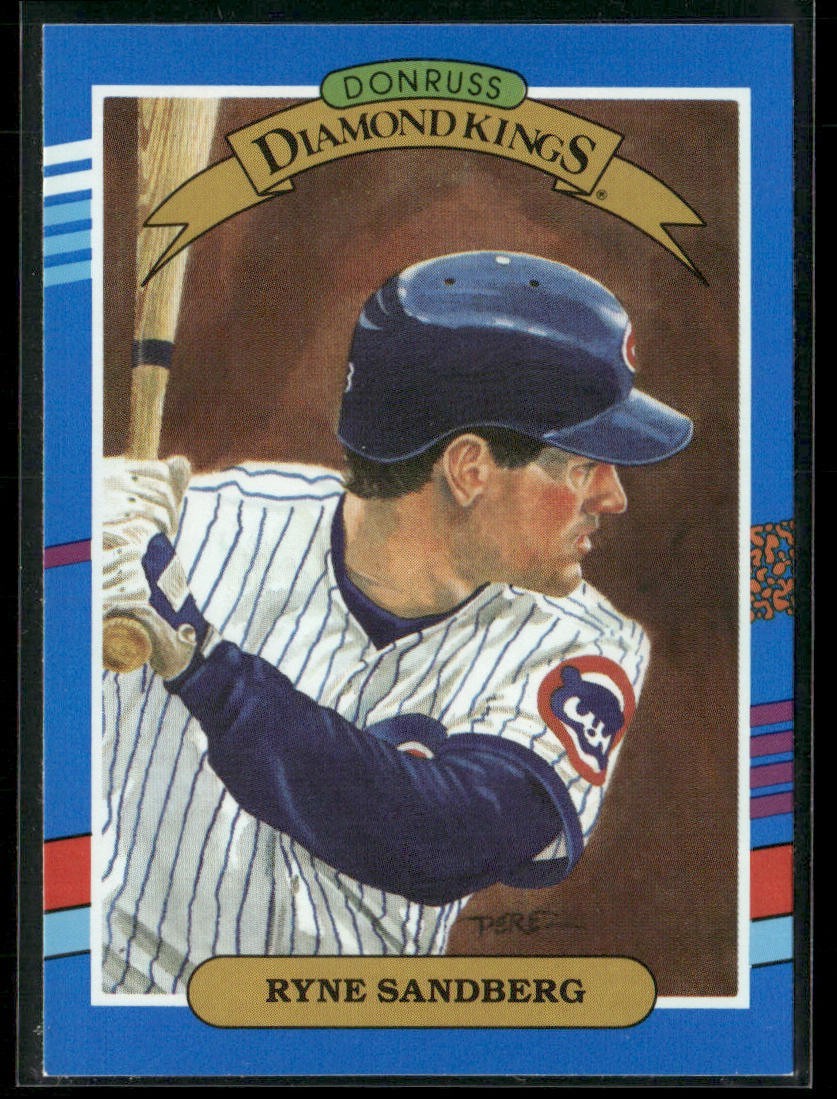 Ryne Sandberg Lot Bundle 10 Different Baseball Cards RS001 Cubs back