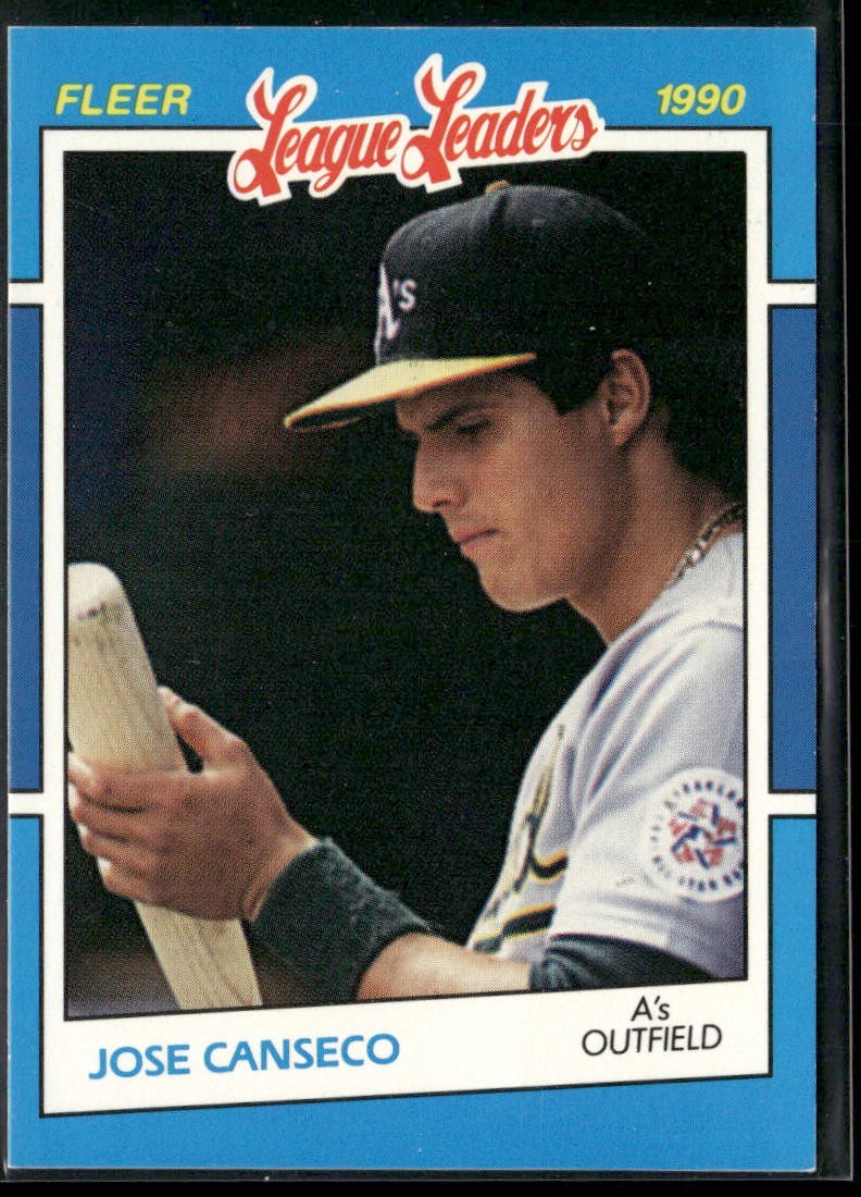 Jose Canseco Player Lot Bundle 10 Different Baseball Cards JC001 Athletics back