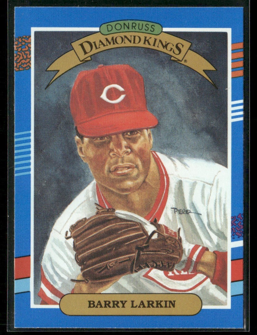 Barry Larkin Player Lot Bundle 10 Different Baseball Cards BL002 Reds front