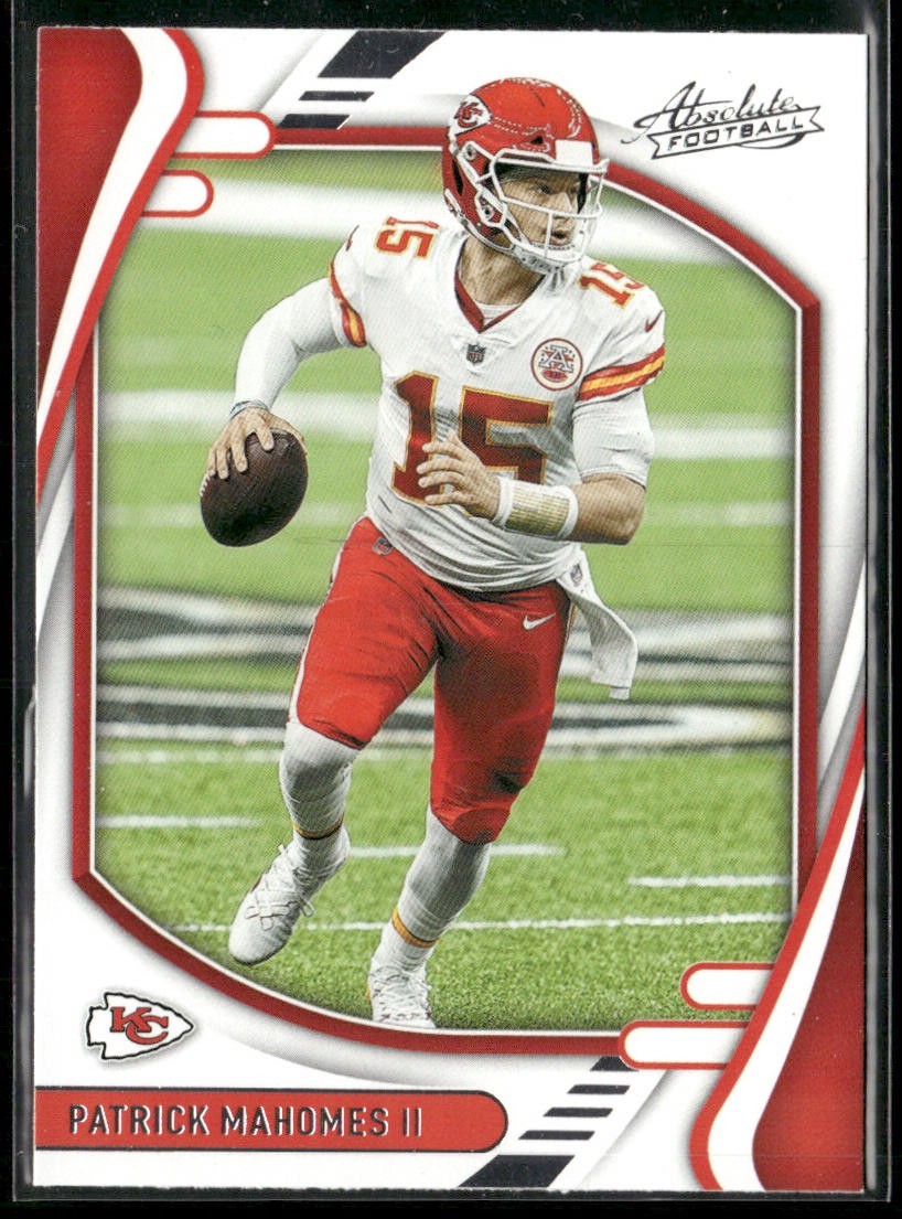 Patrick Mahomes II Player Lot Bundle 10 Different Football Cards PM001 Chiefs back