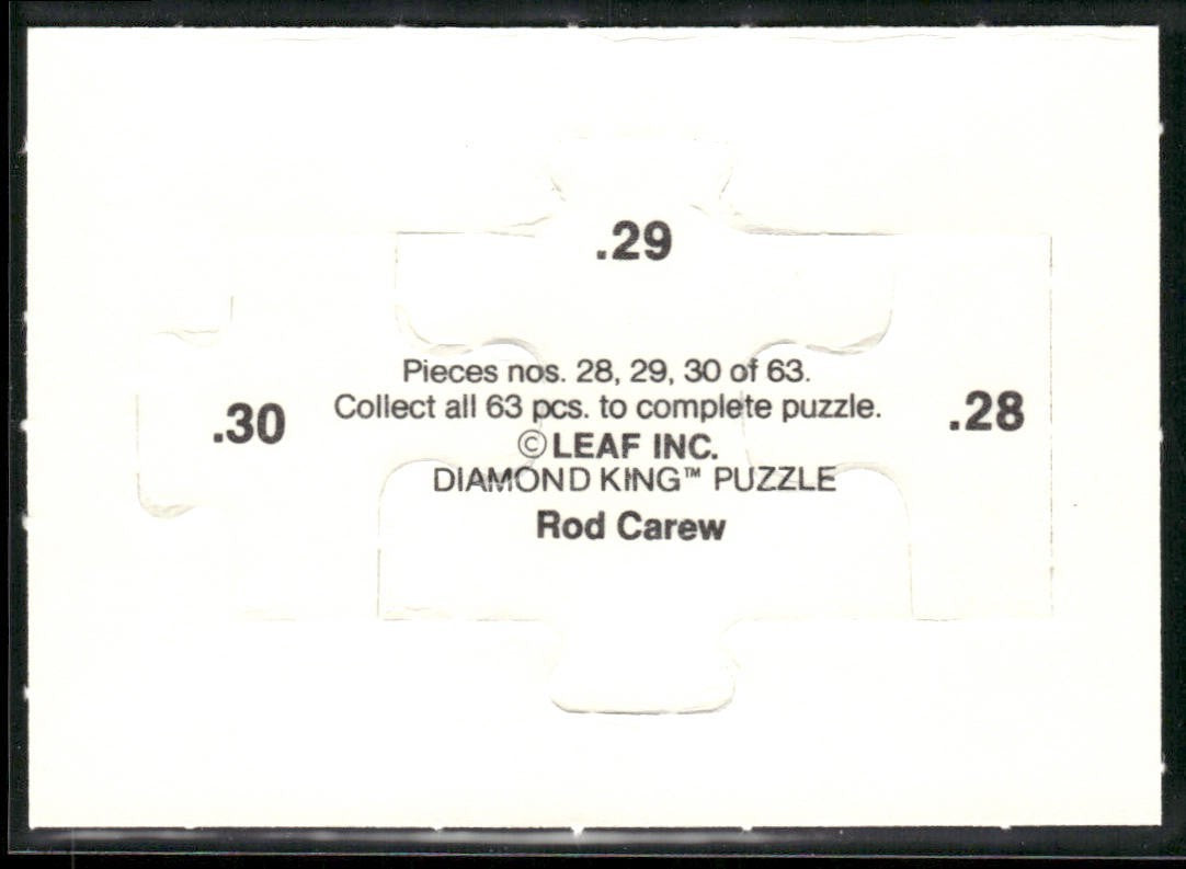Puzzle Piece Lot Bundle 10 Different Baseball Cards P002 back