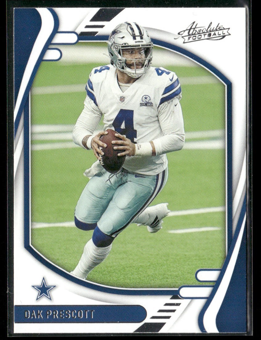 Dak Prescott Player Lot Bundle 10 Different Football Cards DP002 Cowboys back