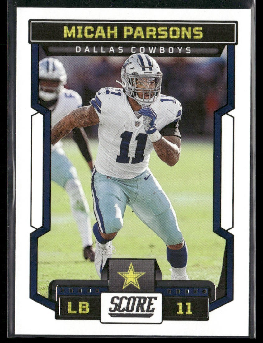 Micah Parsons Player Lot Bundle 10 Different Football Cards MP002 Cowboys 2 RC back