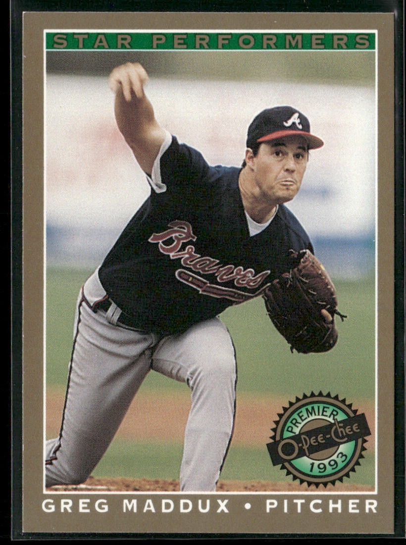 Greg Maddux Player Lot Bundle 10 Different Baseball Cards GM001 Braves front