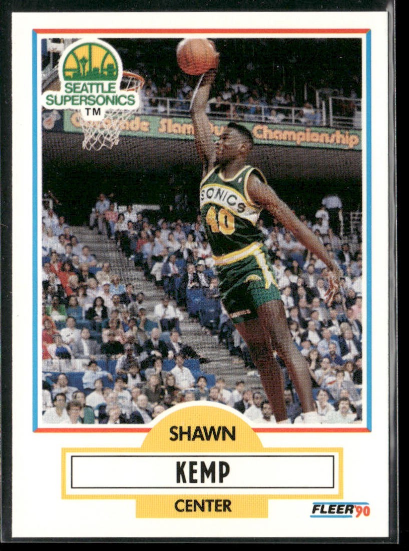 Shawn Kemp Player Lot Bundle 10 Basketball Cards SK001 Supersonics Cavs 1 RC back