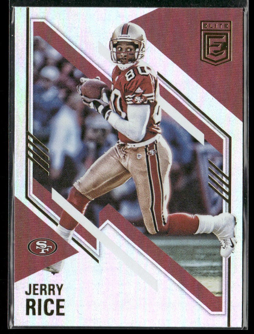 Jerry Rice Player Lot Bundle 10 Different Football Cards JR004 49ers back