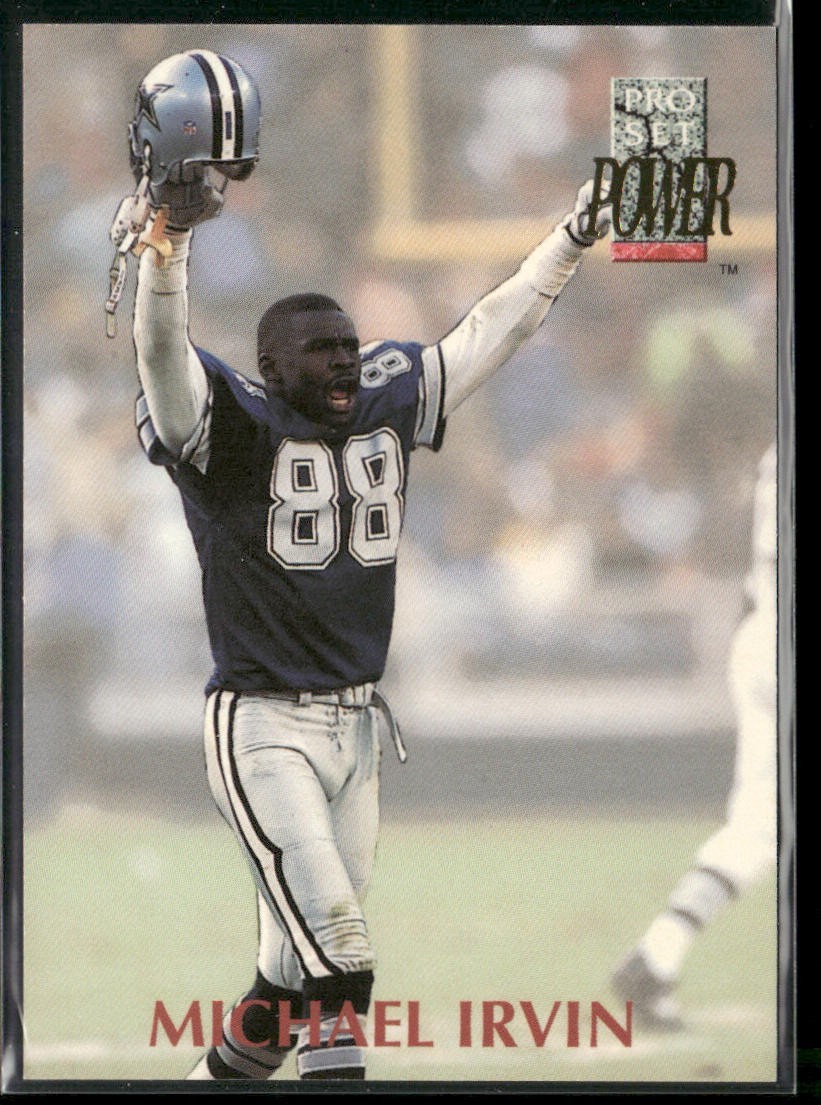 Michael Irvin Player Lot Bundle 10 Different Football Cards MI002 Cowboys back