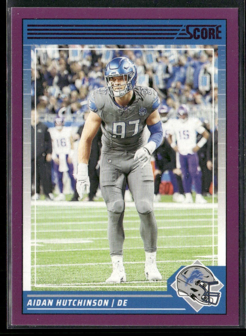 Aidan Hutchinson Player Lot Bundle 10 Different Football Cards AH002 Lions 6RC back
