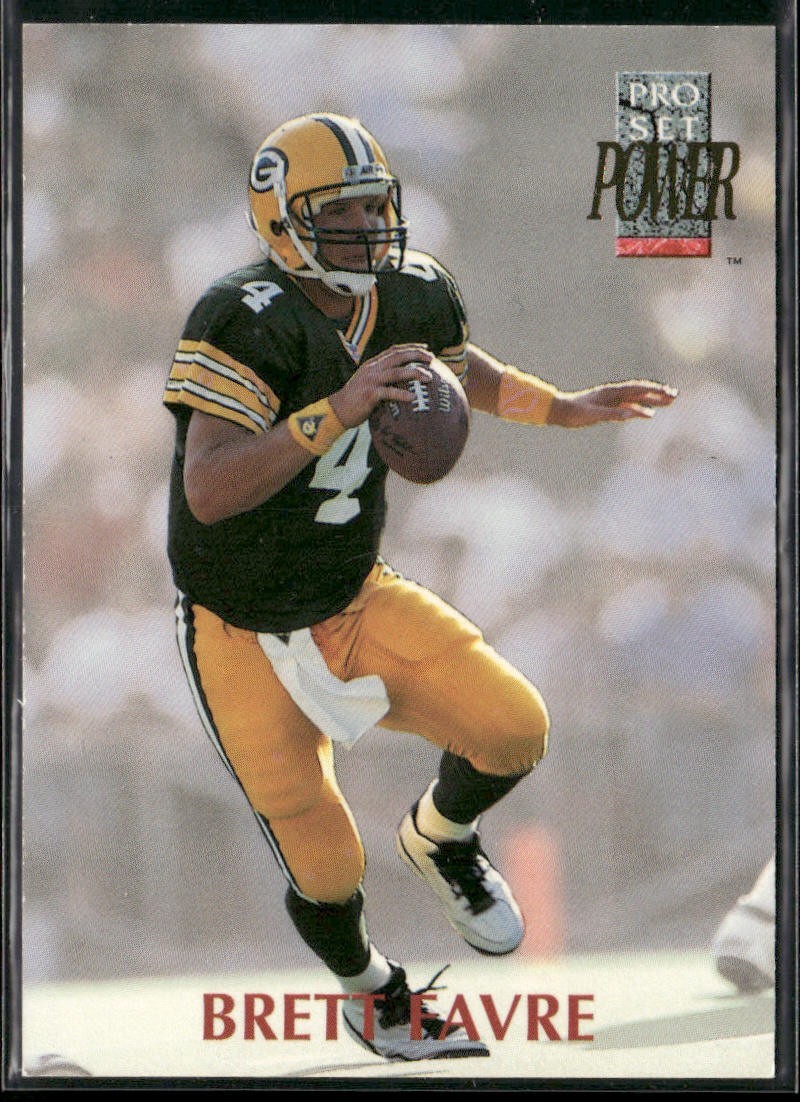 Brett Favre Player Lot Bundle 10 Different Football Cards BF001 Packers back