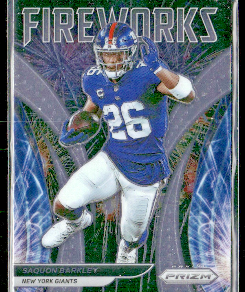 Saquon Barkley Player Lot Bundle 10 Different Football Cards SB002 Giants front