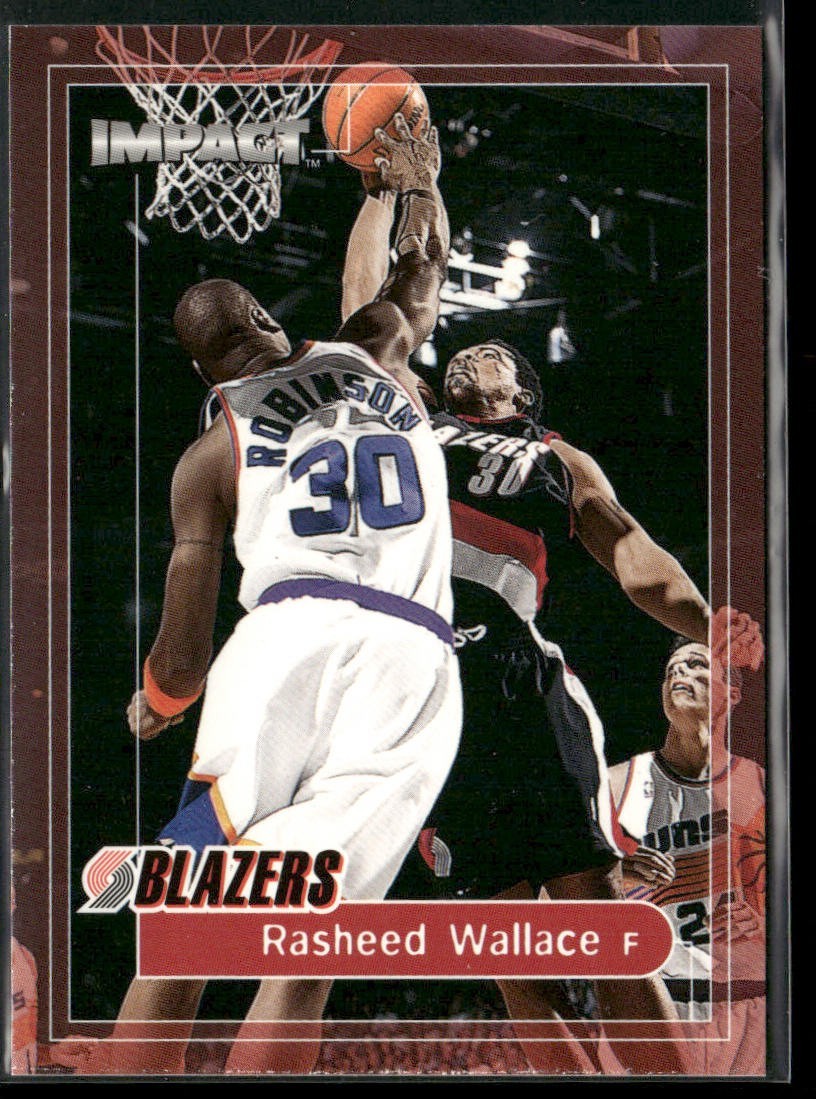 Rasheed Wallace Player Lot Bundle 10 Basketball Cards RW001 Bullets 1 RC back