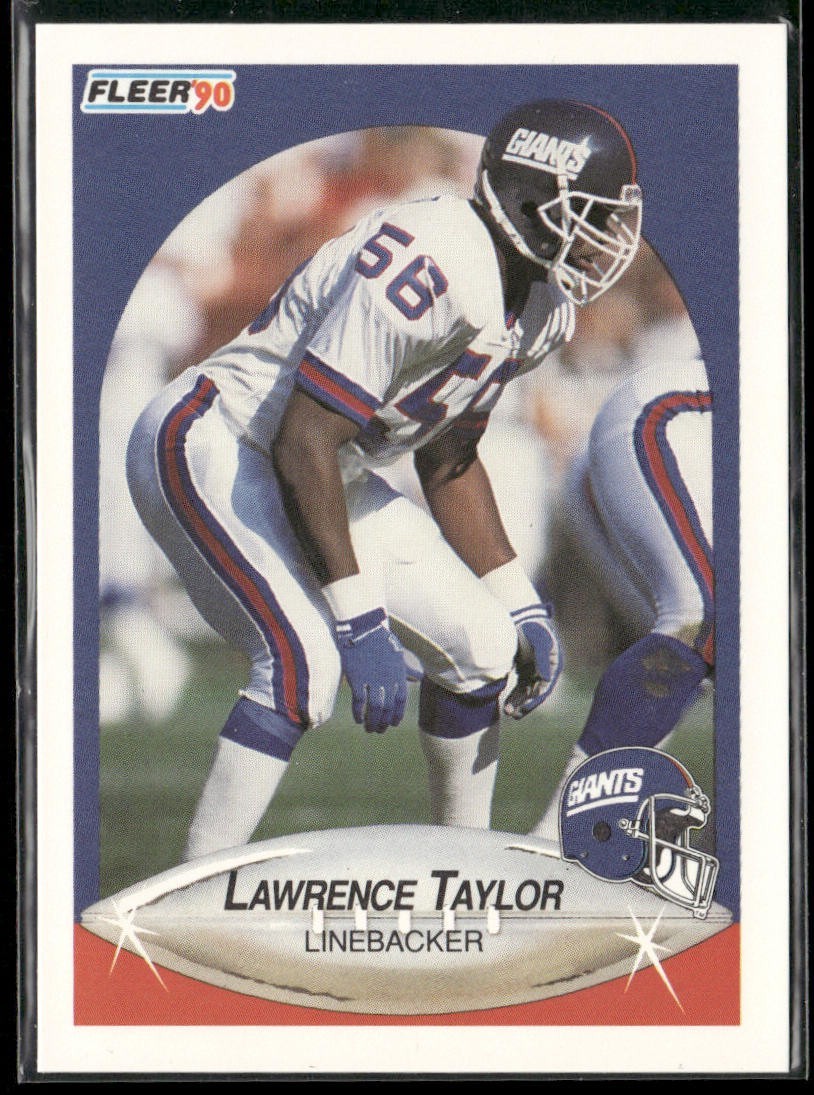 Lawrence Taylor Player Lot Bundle 10 Different Football Cards LT002 Giants back