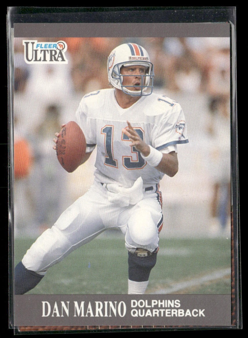Dan Marino Player Lot Bundle 10 Different Football Cards DM002 Dolphins back
