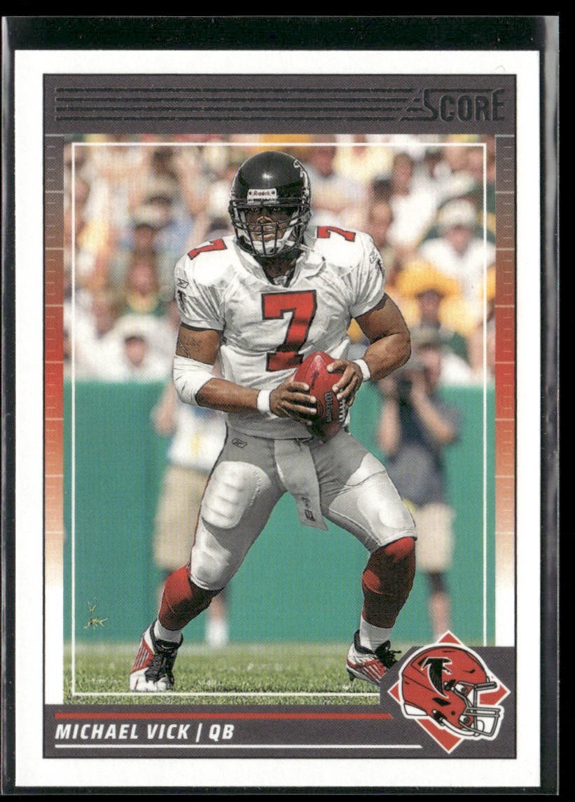 Michael Vick Player Lot Bundle 10 Different Football Cards MV001 Falcons back