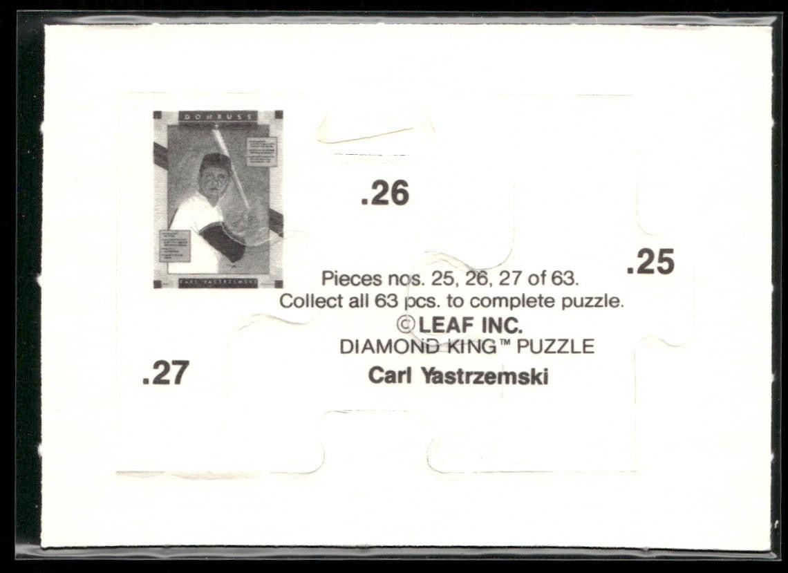 Puzzle Piece Lot Bundle 10 Different Baseball Cards P011 back