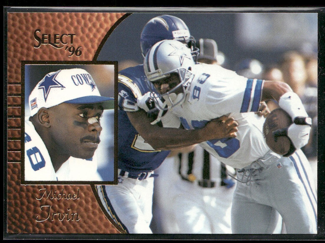 Michael Irvin Player Lot Bundle 10 Different Football Cards MI001 Cowboys back