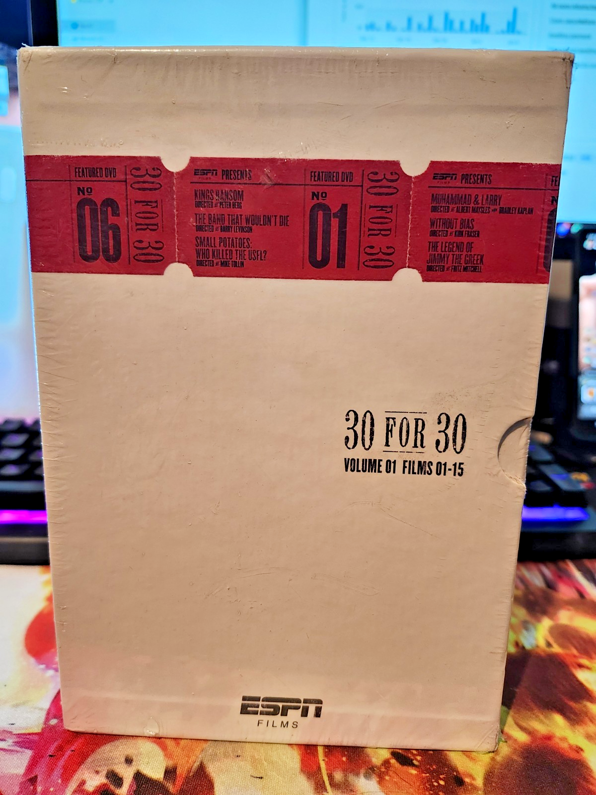 ESPN 30 for 30 Gift Set Collection | Volumes 1 & 2 DVD | Factory Sealed back