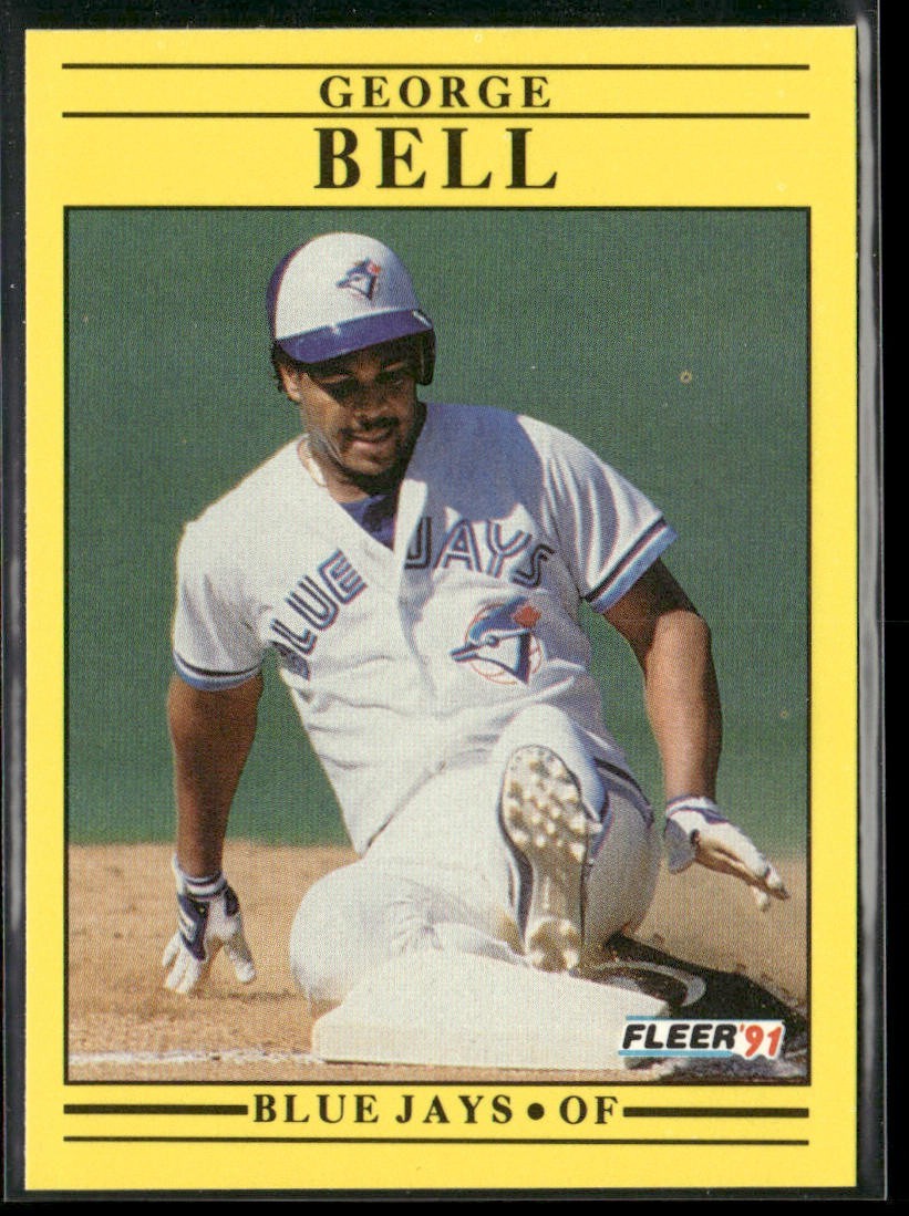George Bell Player Lot Bundle 10 Different Baseball Cards GB001 Cubs back