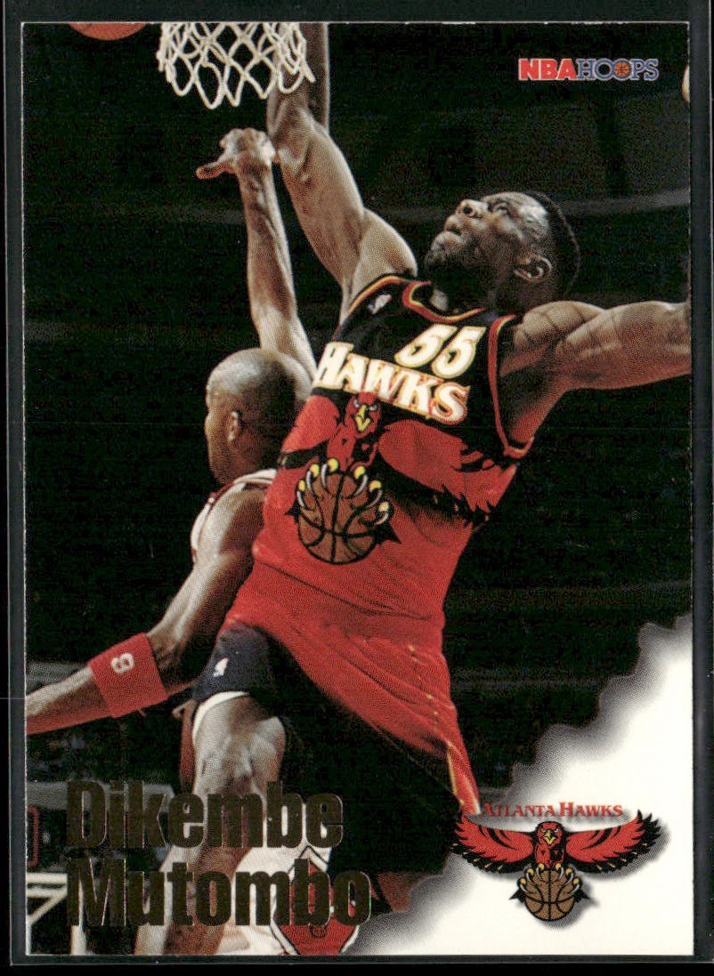 Dikembe Mutombo Player Lot Bundle 10 Basketball Cards DM002 Nuggets Hawks back
