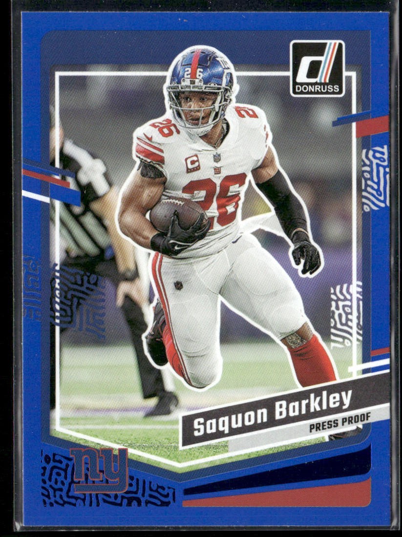 Saquon Barkley Player Lot Bundle 10 Different Football Cards SB002 Giants back