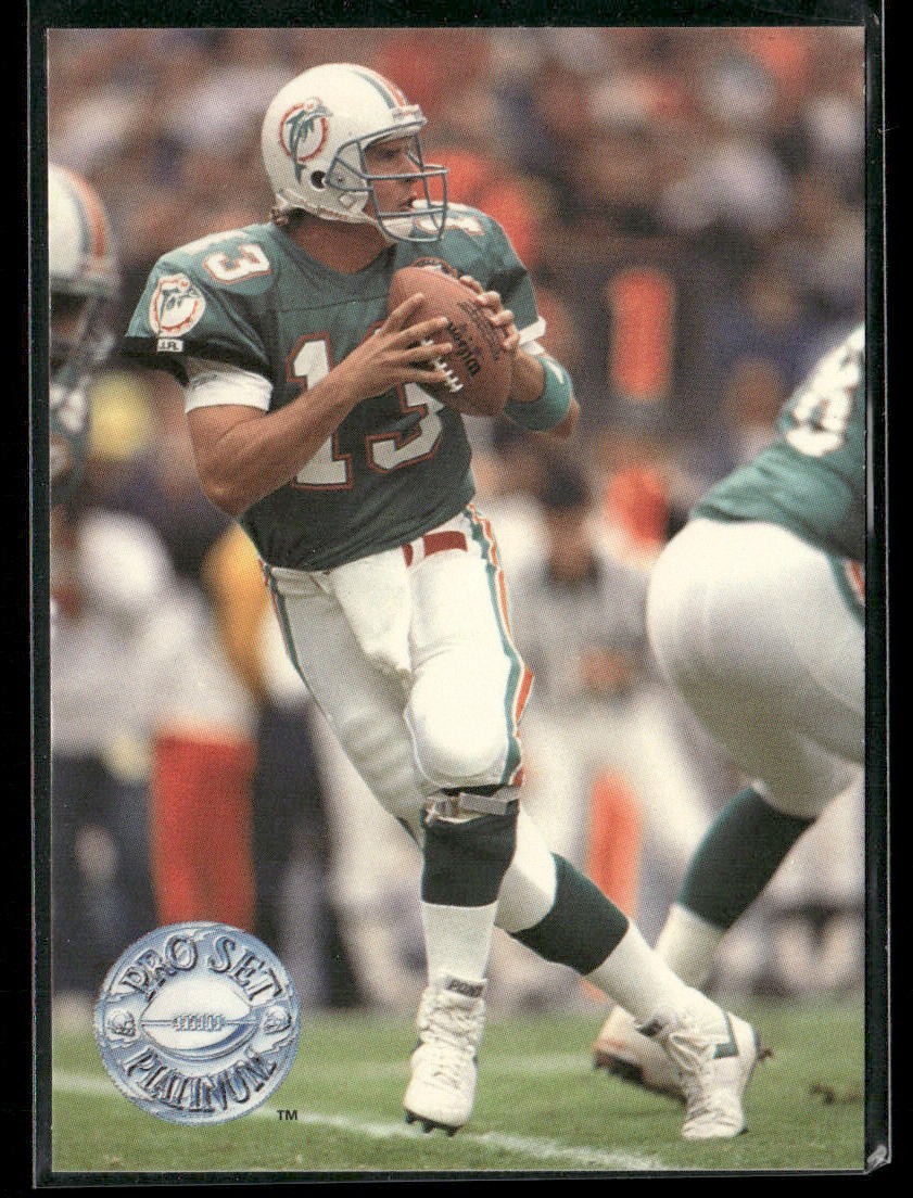 Dan Marino Player Lot Bundle 10 Different Football Cards DM004 Dolphins back