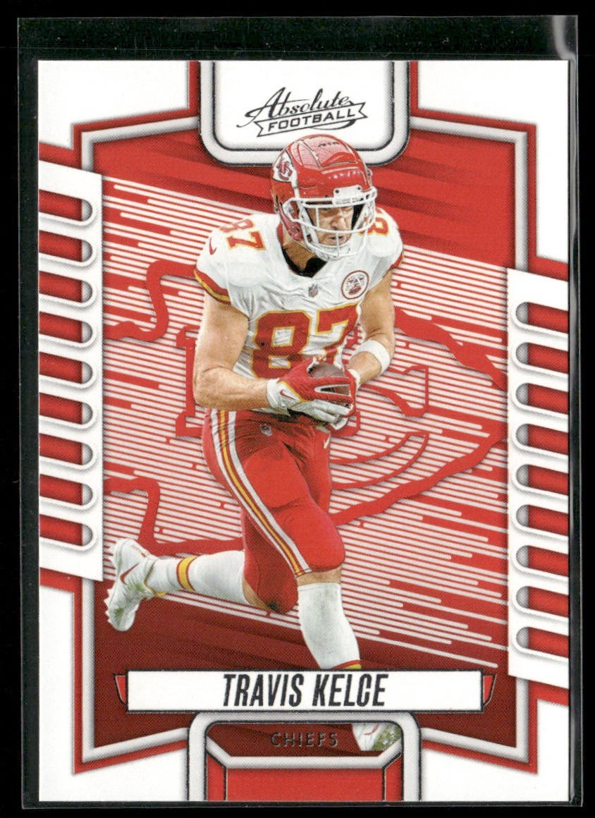 Travis Kelce Player Lot Bundle 10 Different Football Cards TK002 Chiefs back