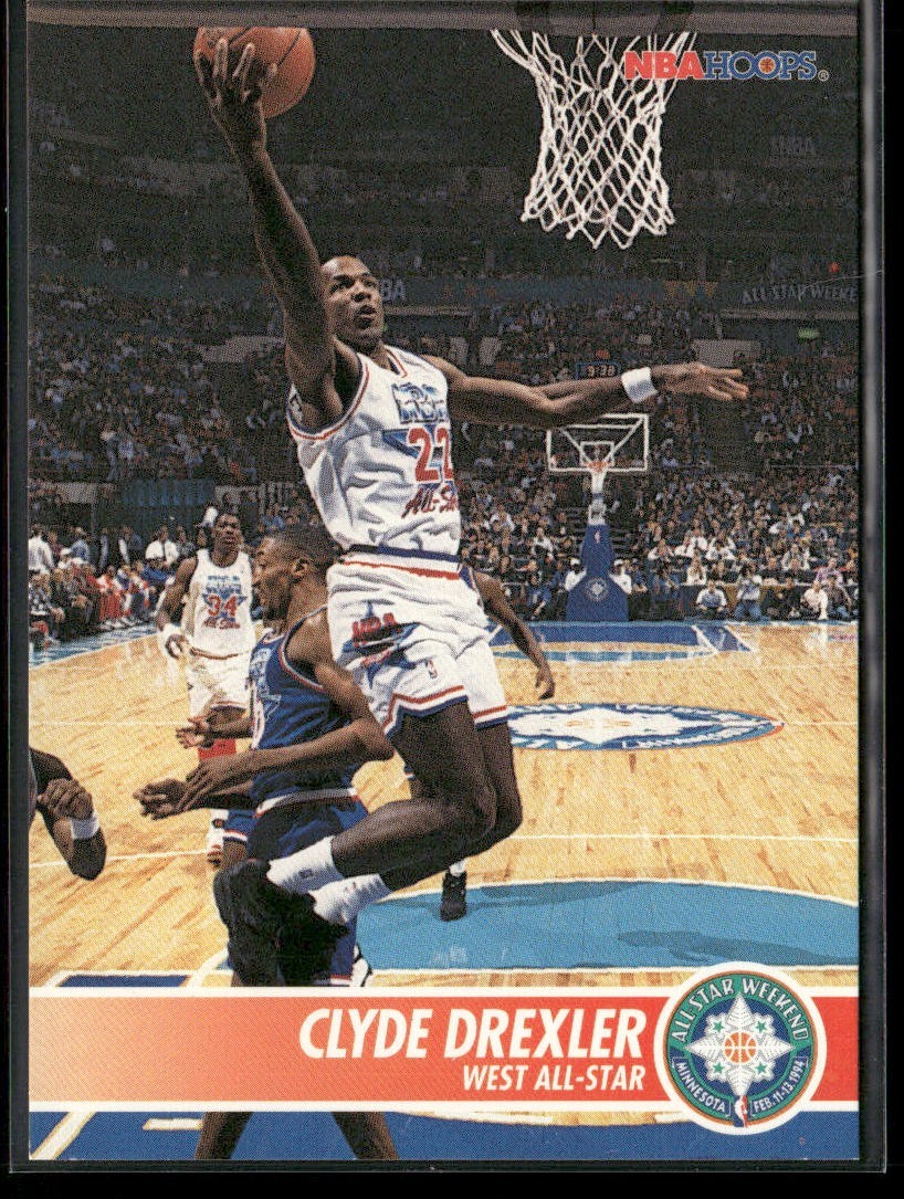 Clyde "The Glide" Drexler Player Lot Bundle 10 Basketball Cards CD002 Portland back