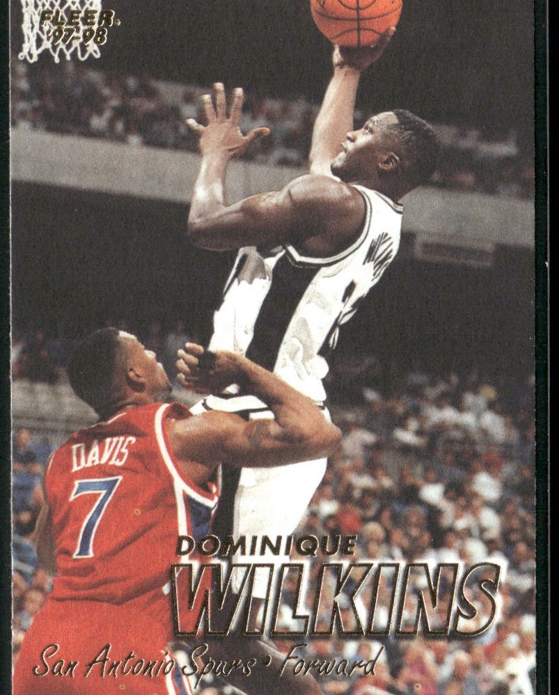 Dominique Wilkins Player Lot Bundle 10 Basketball Cards DW004 Hawks back