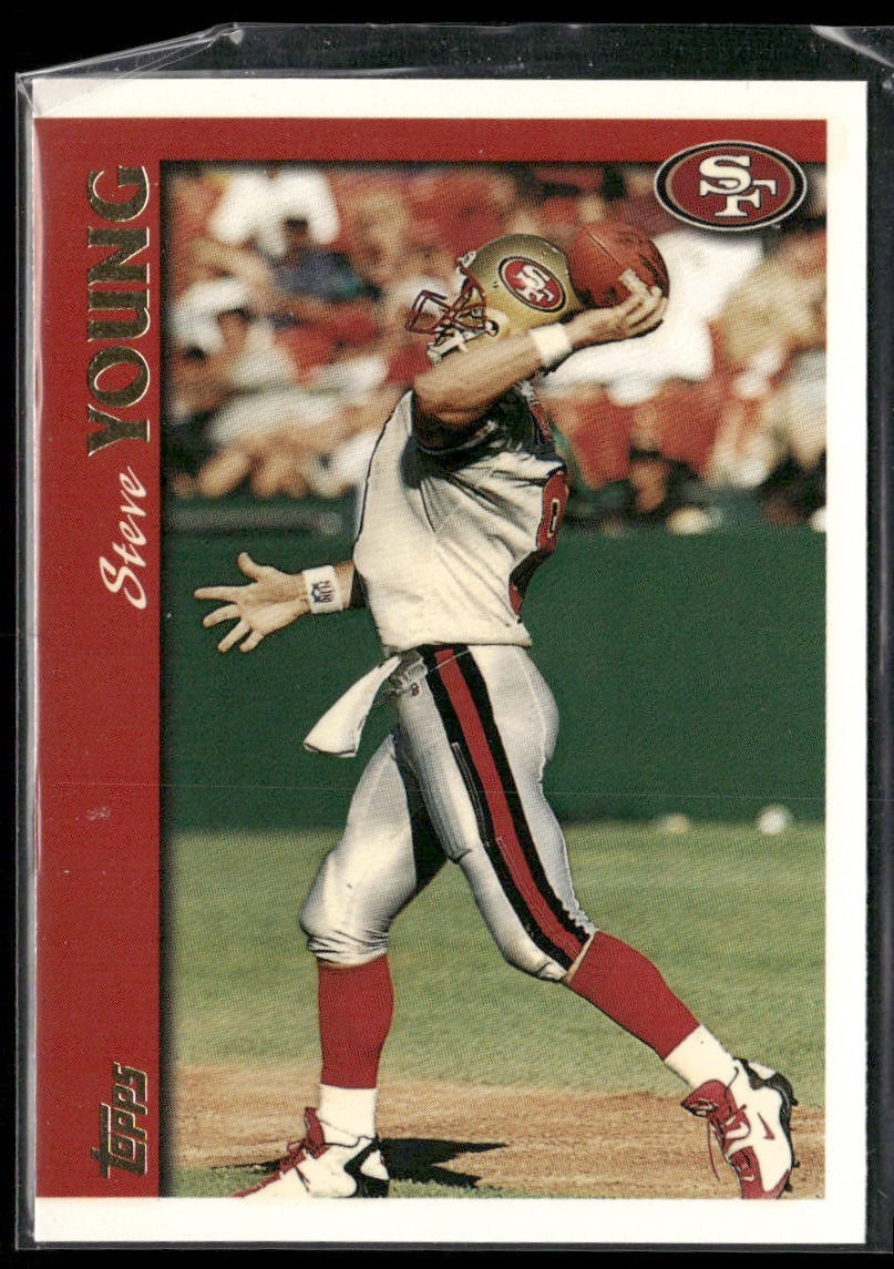 Steve Young Player Lot Bundle 10 Different Football Cards SY005 49ers back