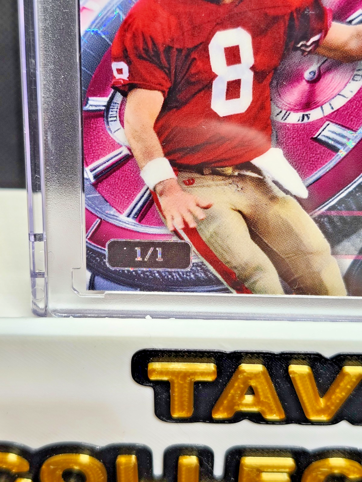 2024 Wild Card QB1 on the Clock Steve Young Platinum /1 #OCW-PT-SY1 49ers back