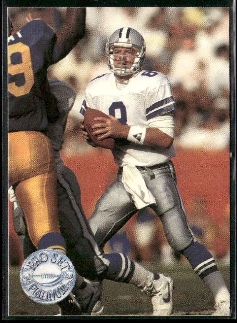 Troy Aikman Player Lot Bundle 10 Different Football Cards TA004 Cowboys back