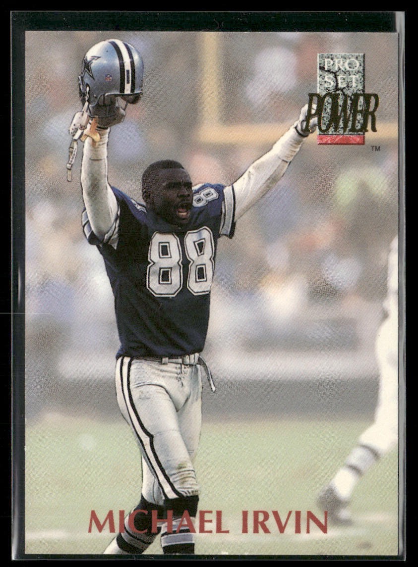 Michael Irvin Player Lot Bundle 10 Different Football Cards MI001 Cowboys back