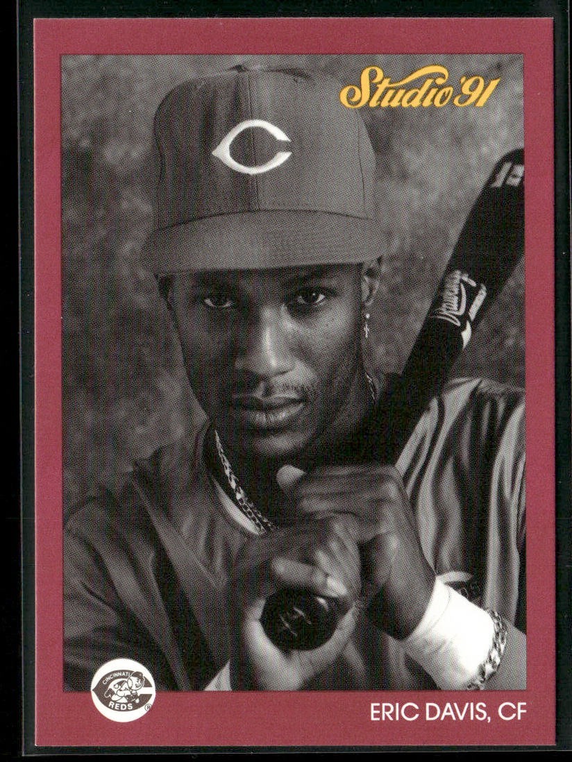 Eric Davis Player Lot Bundle 10 Different Baseball Cards ED001 Reds back