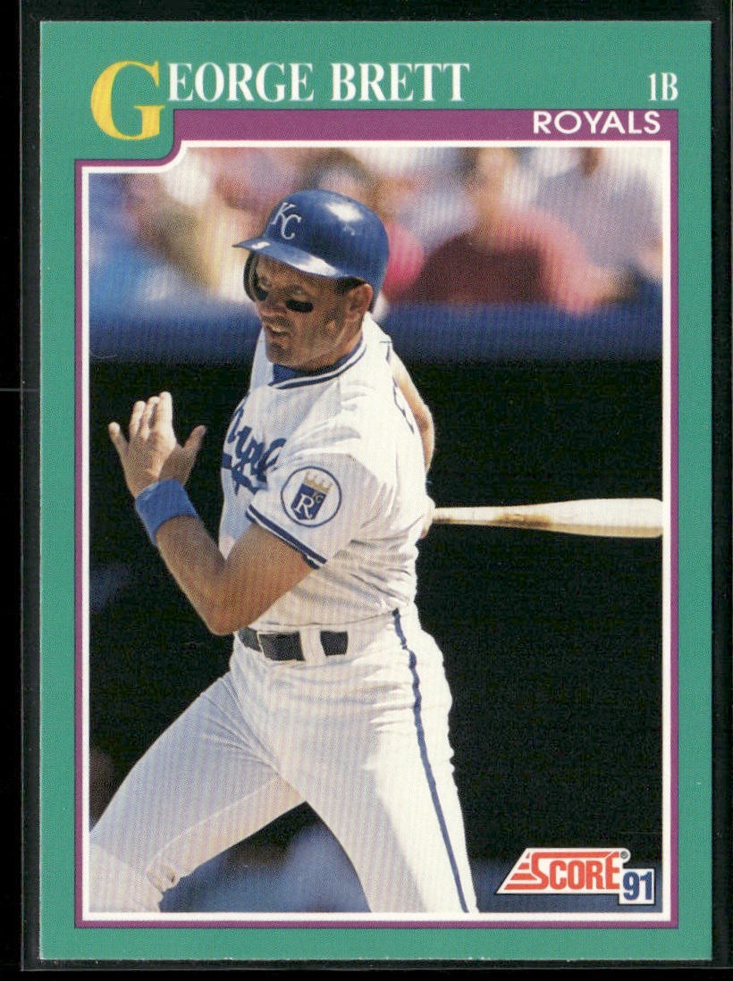 George Brett Player Lot Bundle 10 Different Baseball Cards GB001 Royals back