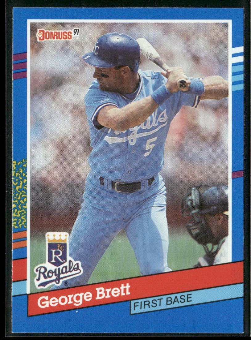 George Brett Player Lot Bundle 10 Different Baseball Cards GB001 Royals back