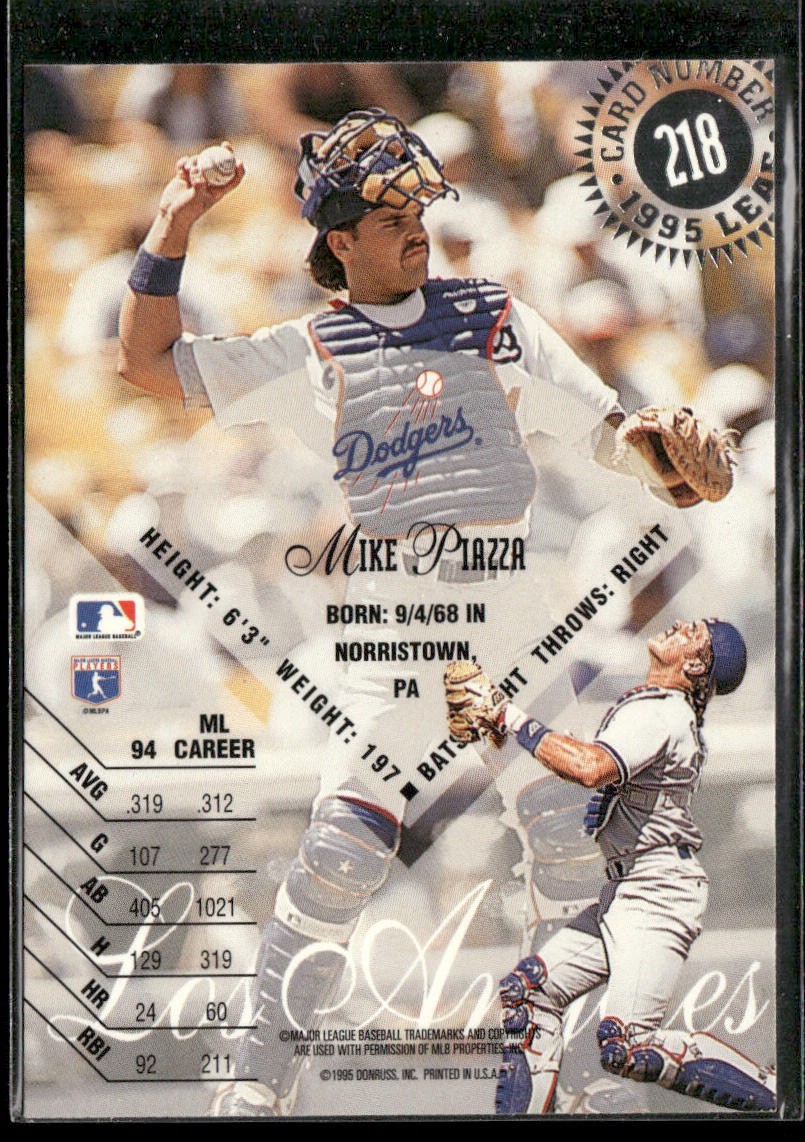 Mike Piazza Player Lot Bundle 10 Different Baseball Cards MP002 Dodgers Mets back