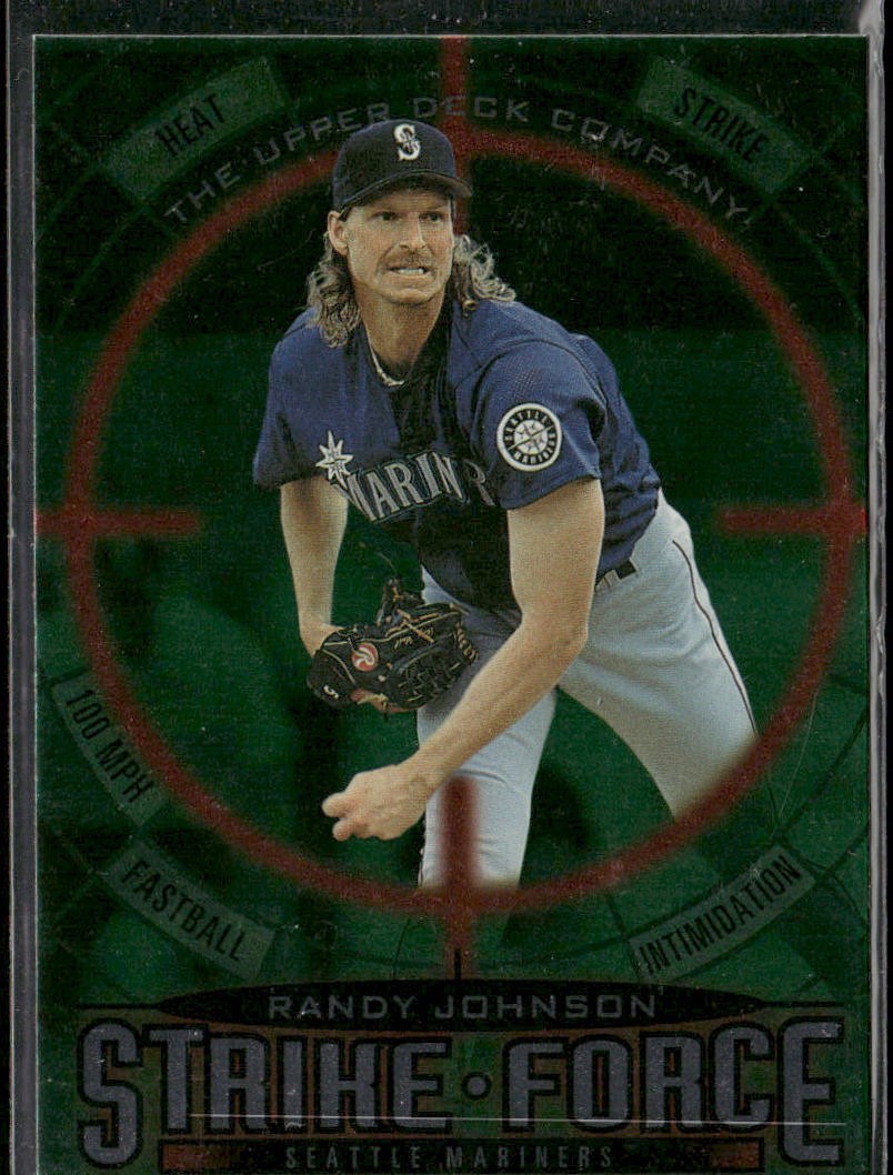 Randy Johnson Lot Bundle 10 Different Baseball Cards RJ002 Mariners back