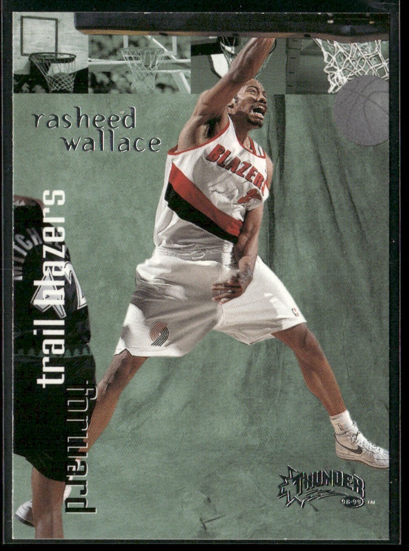 Rasheed Wallace Player Lot Bundle 10 Basketball Cards RW001 Bullets 1 RC back