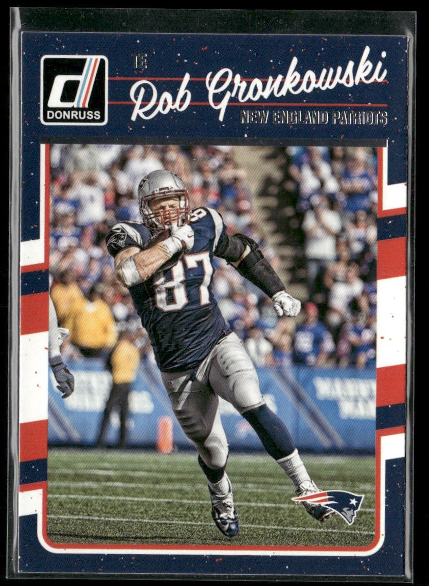 Rob Gronkowski Player Lot Bundle 10 Different Football Cards RG001 Patriots back