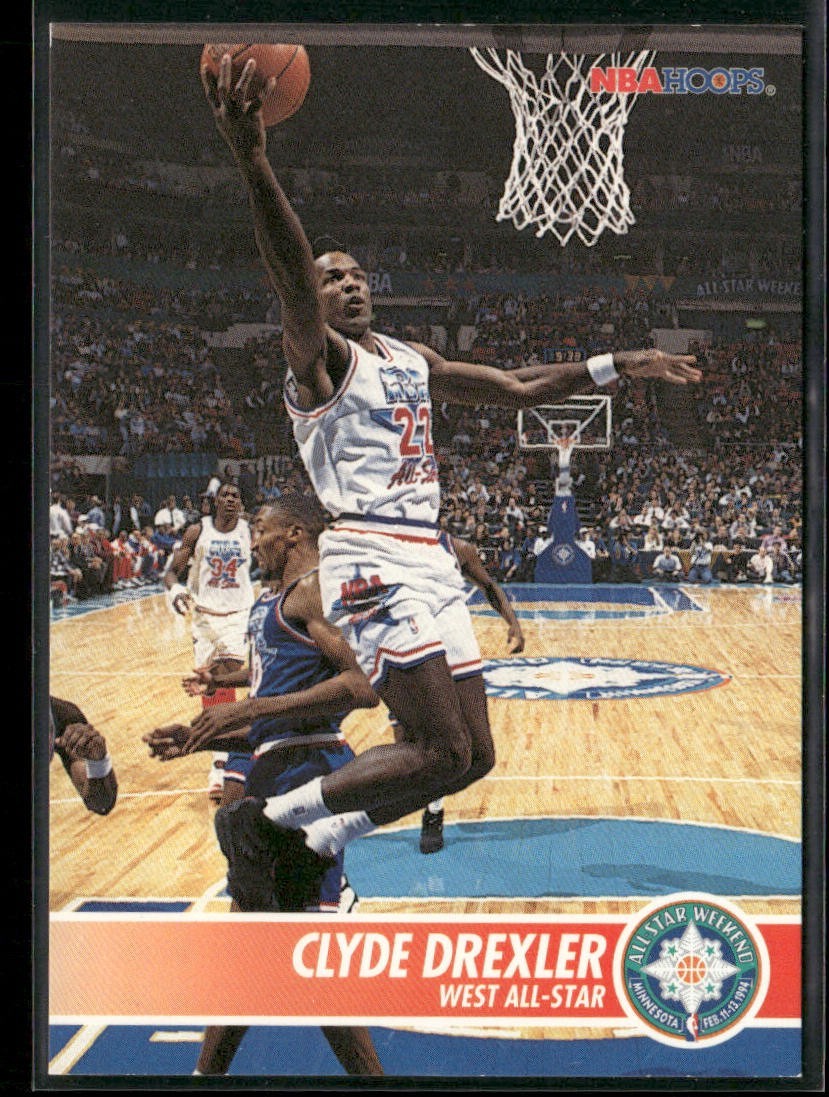 Clyde "The Glide" Drexler Player Lot Bundle 10 Basketball Cards CD001 Portland back