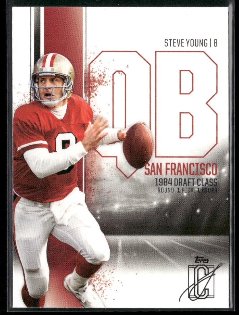 Steve Young Player Lot Bundle 10 Different Football Cards SY004 49ers back