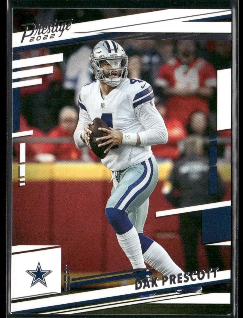 Dak Prescott Player Lot Bundle 10 Different Football Cards DP001 Cowboys back
