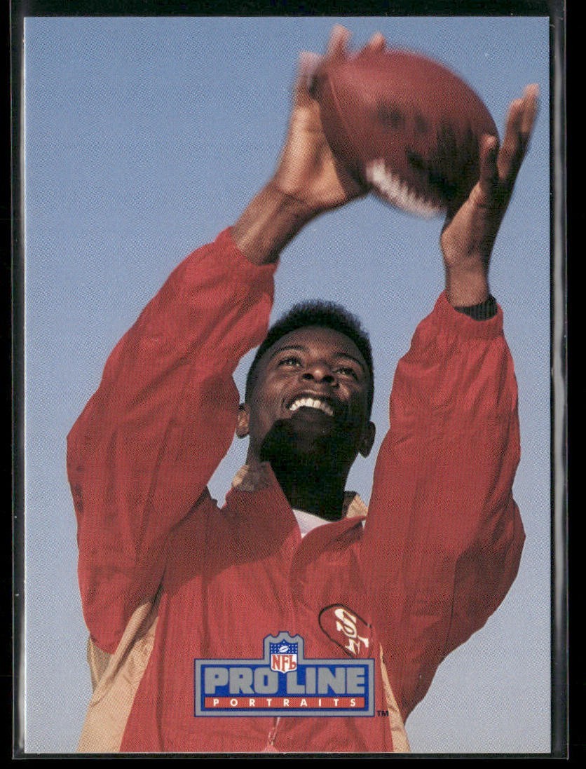 Jerry Rice Player Lot Bundle 10 Different Football Cards JR003 49ers back