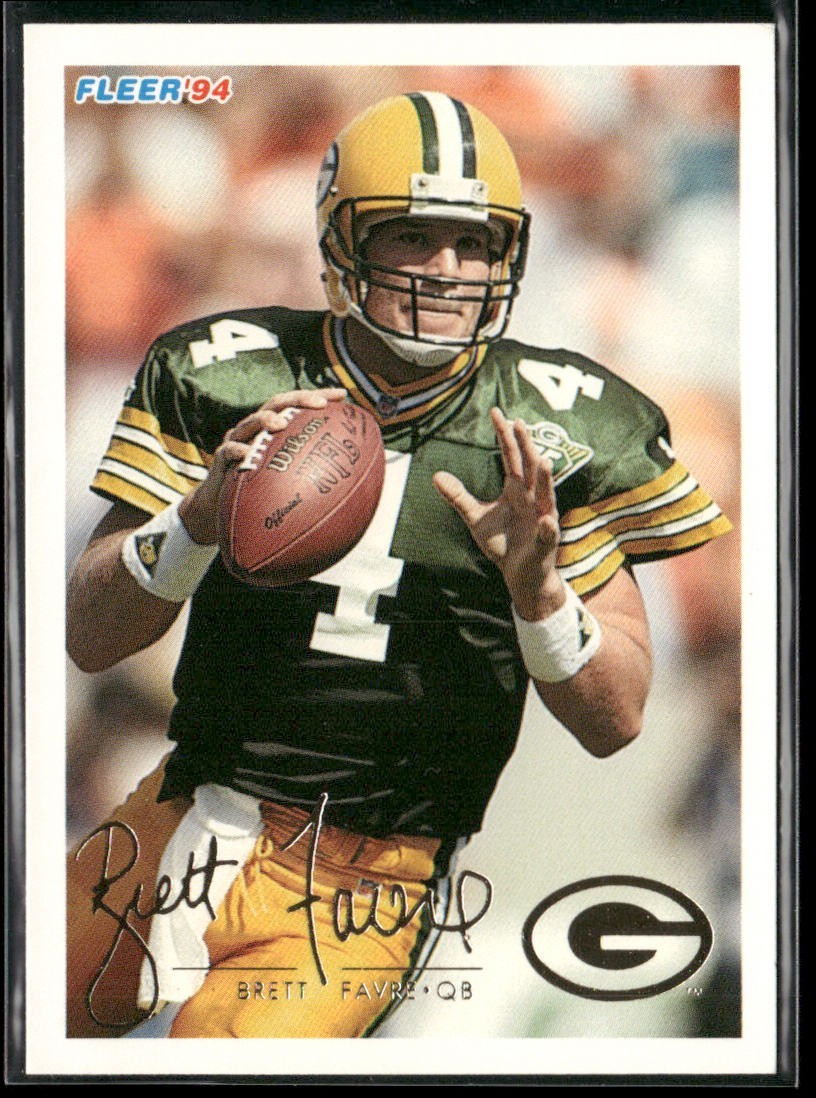 Brett Favre Player Lot Bundle 10 Different Football Cards BF005 Packers 1 RC back