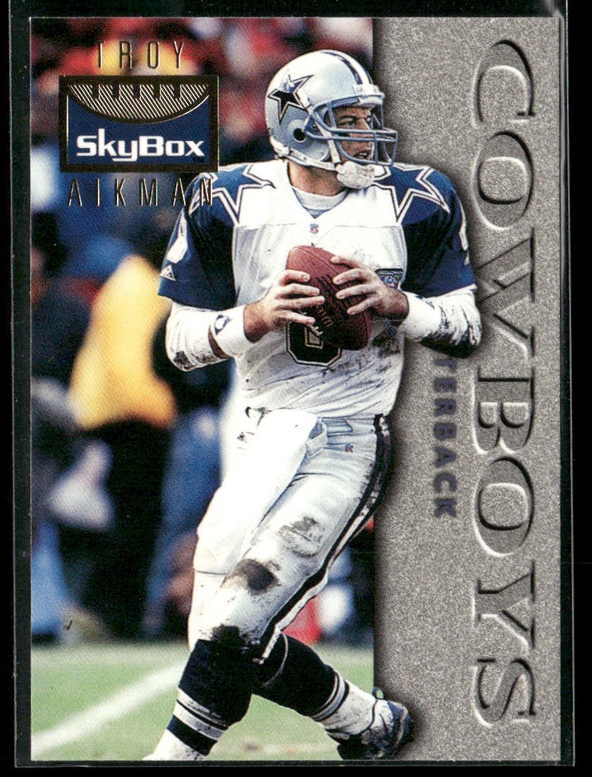 Troy Aikman Player Lot Bundle 10 Different Football Cards TA007 Cowboys back